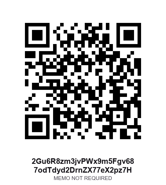 Solana donation QR code