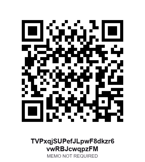 USDT TRC20 donation QR code